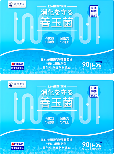 達摩本草 消化道守護益生菌粉包, 1.5g, 90包, 2盒