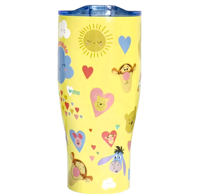 Disney 迪士尼 316不鏽鋼真空酷樂杯 DS-7902WNY, 維尼黃, 900ml, 1個