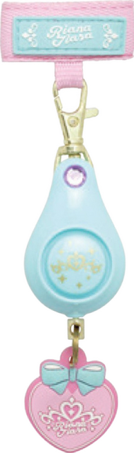 Riana Tiara 防身警報器 造型 淺藍 GS-7034 1個-本商品不含電池, 1個