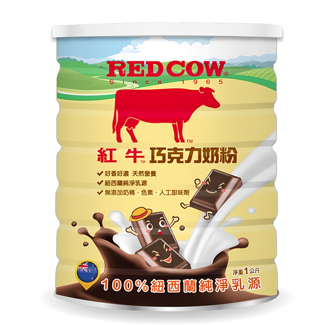 RED COW 紅牛 巧克力奶粉, 1kg, 1個