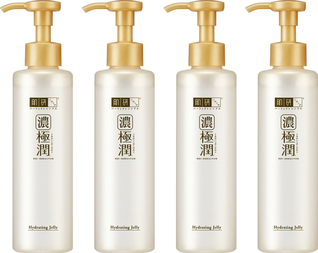HADALABO 肌研 台灣公司貨 極潤多效精華水感凝露, 180ml, 4瓶