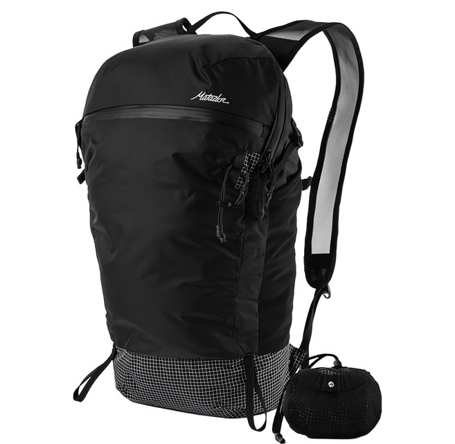 Matador 鬥牛士 Freefly 進階2.0款 防水輕量背包 16L 黑色 Cordura ripstop材質, 1個