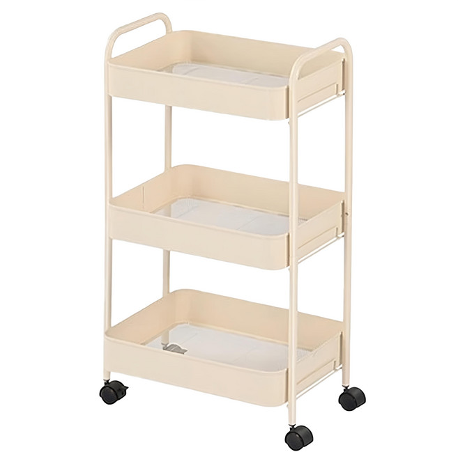 TrueLife 免工具三層推車 RH2304-CW 47 x 31 x 78cm 3kg, 奶油白, 3層