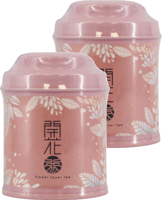 無藏茗茶 工藝花茶 會開花的茶 粉色 小茶罐, 8g, 1罐, 2罐