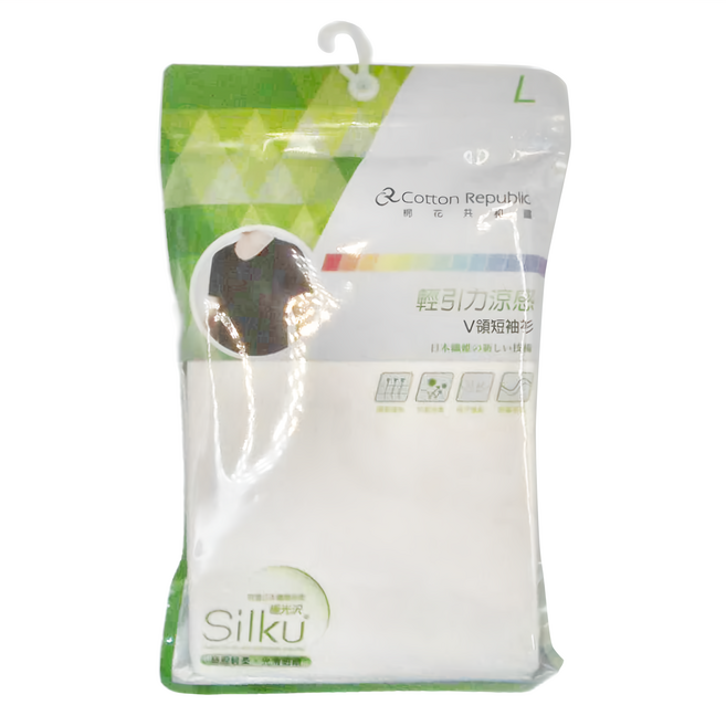 CottonRepublic 棉花共和國 Silku 輕引力涼感V領短袖衫