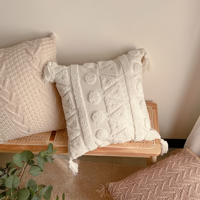 波希米亞幾何圖騰抱枕套