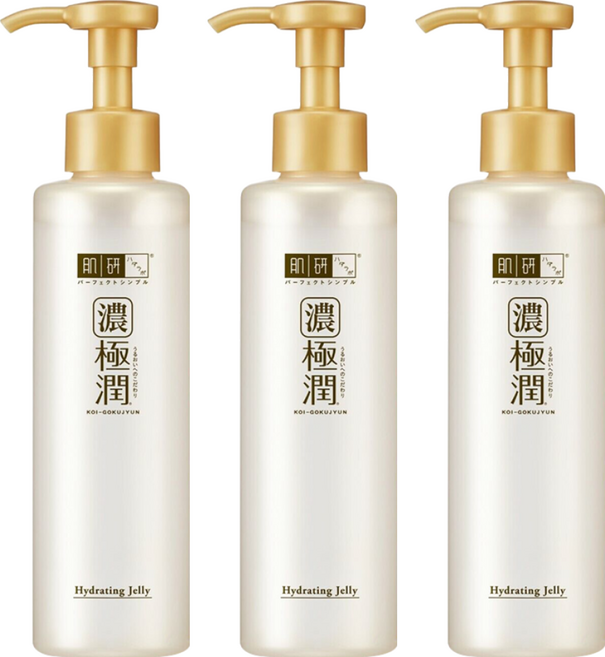 HADALABO 肌研 台灣公司貨 極潤多效精華水感凝露, 180ml, 3瓶