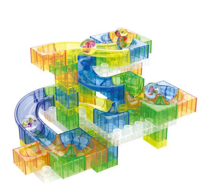 OKids 博士積木 軌道迷宮益智積木, 1盒, 軌道迷宮 多色