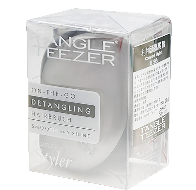 TANGLE TEEZER 利物浦攜帶梳, 銀灰色, 1個