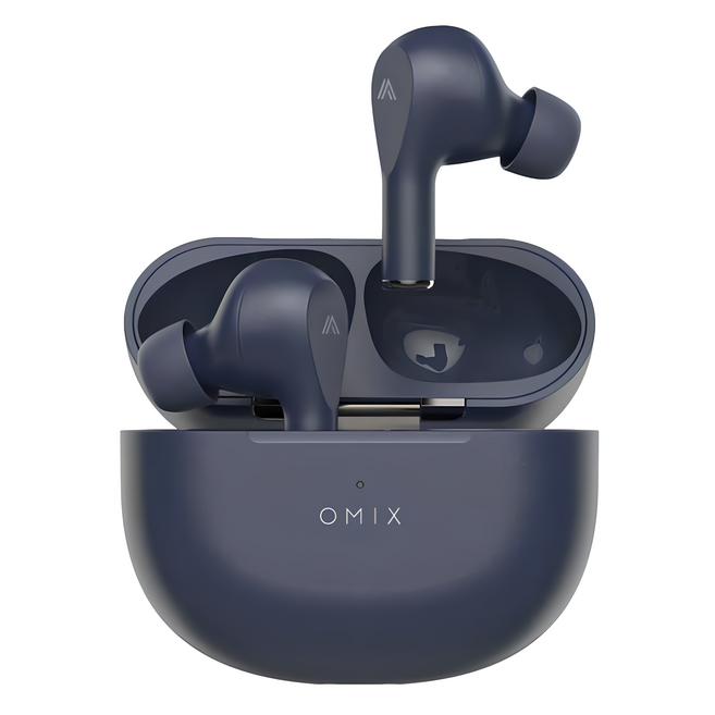 OMIX 歐米斯 Wireless 入耳式 耳機 Qi無線充電 IPX4防水 霧光美型 7H Playtime 黛藍色 OM5