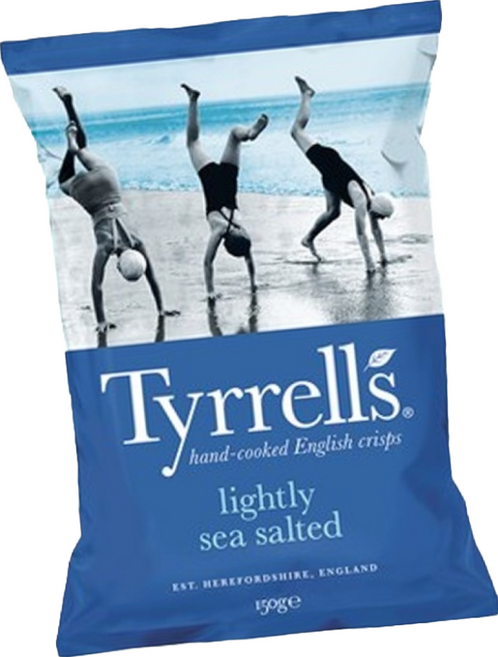 Tyrrells 泰勒思 洋芋片 薄鹽口味, 150g, 3包