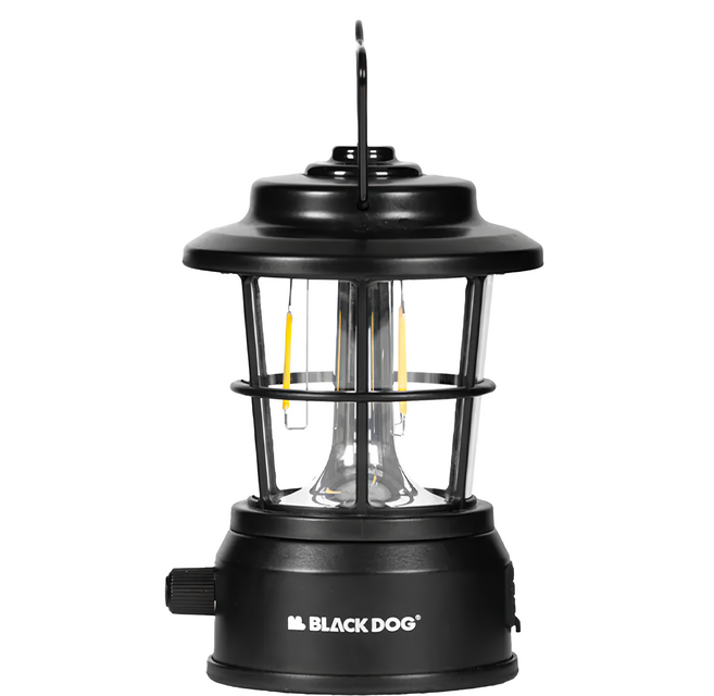 BLACK DOG 黑狗 恆輝 復古露營燈 280流明/3600mAh, 夜幕黑, 1個