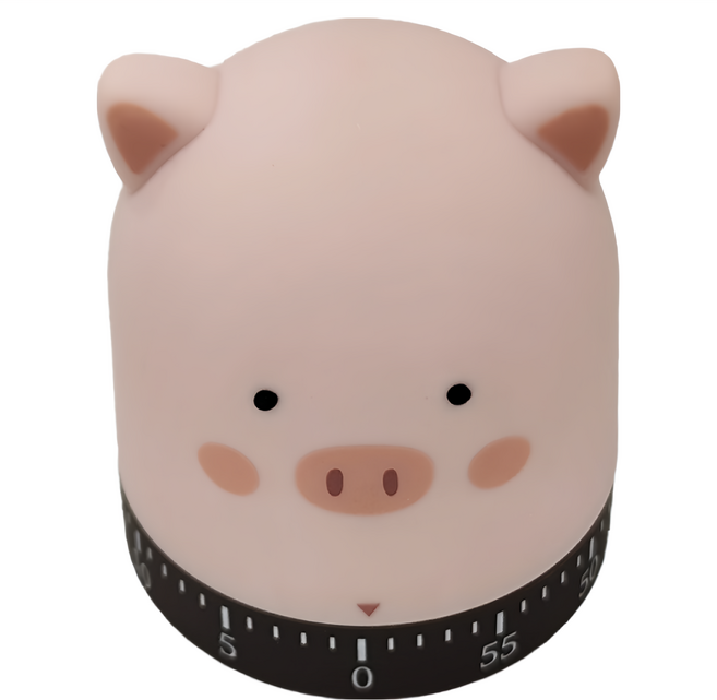 REQIR 卡通機械式計時器, 小豬, 1個