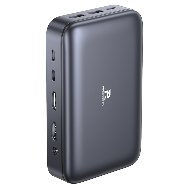 POWERRIDER HB-P22 UltraHub 12合1隨行擴充集線盒 339.6g, 鈦金灰, 1個