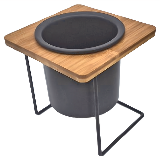 U-mop 北歐陶瓷花盆, 消光黑, 1組