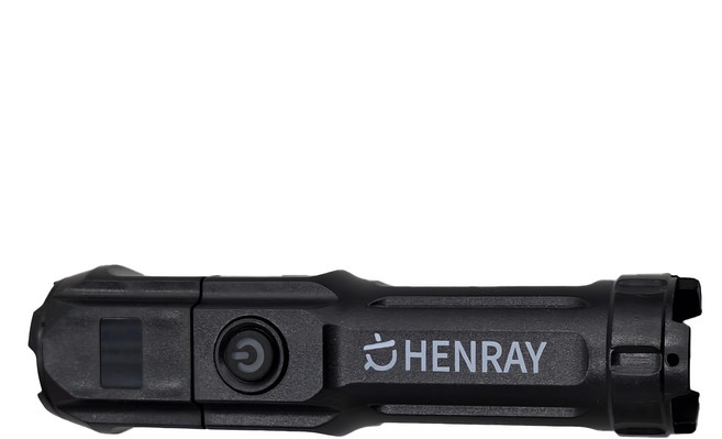 HENRAY 伸縮調焦強光手電筒 IPX6防水等級 USB充電 3段光源, 1支