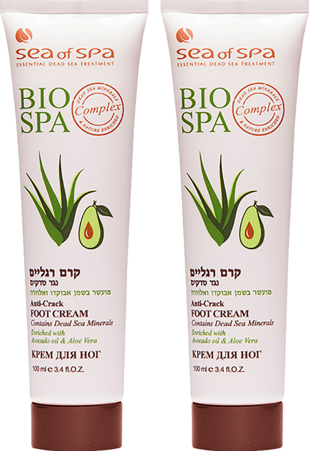 Sea of Spa 酪梨蘆薈抗裂腳霜 100ml 舒緩敏感 滋潤保濕, 2條, 1件