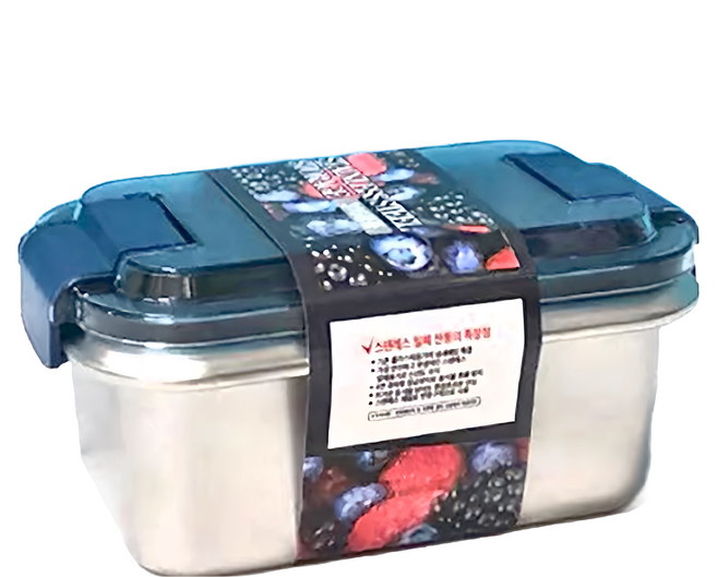 316不鏽鋼保鮮盒 便當盒 密封防漏 升級加厚, 1個, 1個