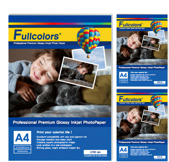 Fullcolors 全彩 相紙 230g, A4, 60張