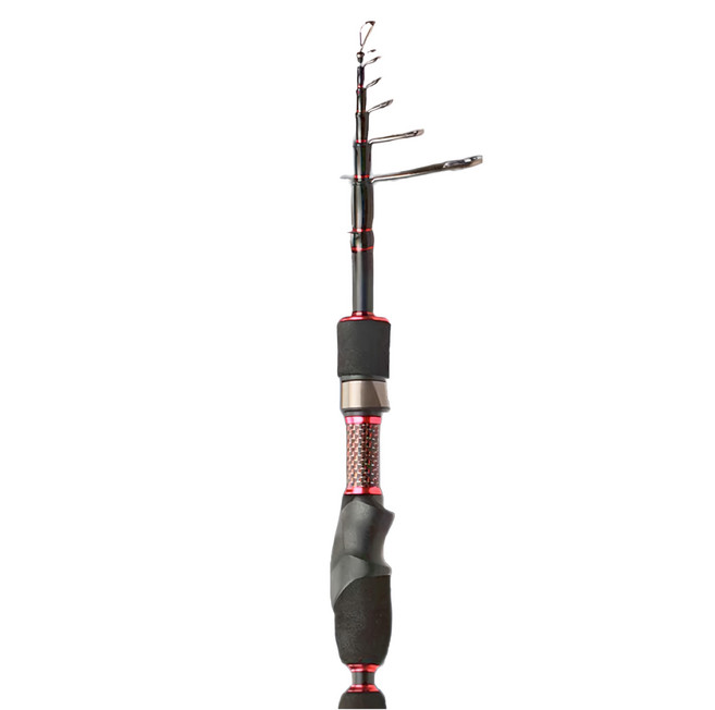 okuma 寶熊釣具 口袋怪獸 超短繼旅竿 附竿筒 PM608ML 104g, 紅色, 1個