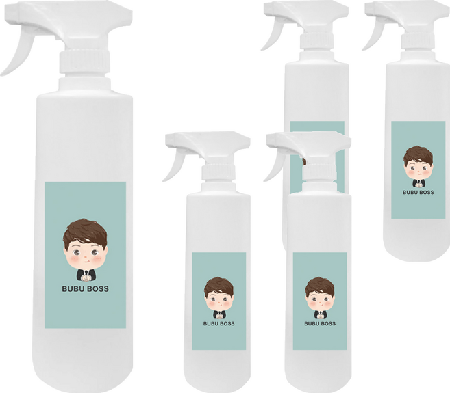 BUBUBOSS 寶寶微酸性次氯酸水 加量家用瓶, 500ml, 5瓶
