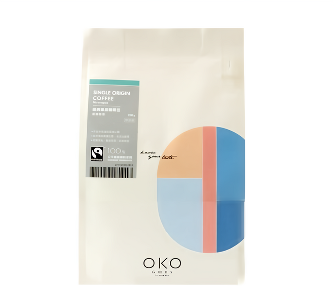 OKO 生態綠 公平單品咖啡豆 尼加拉瓜 中烘焙, 咖啡豆(無研磨), 250g, 1包