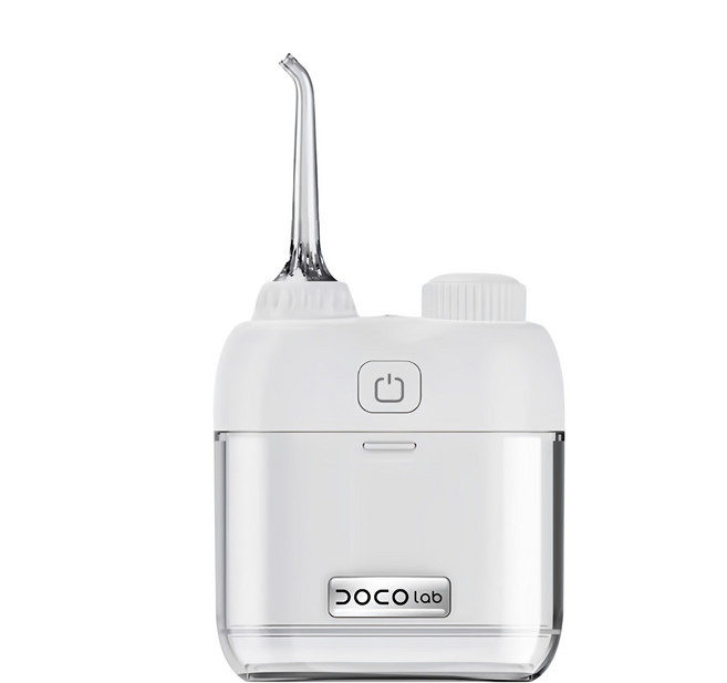 DocoLab 便攜MINI沖牙器 CY001 IPX7防水 80ml水箱容量 900mAh電池容量, 白色