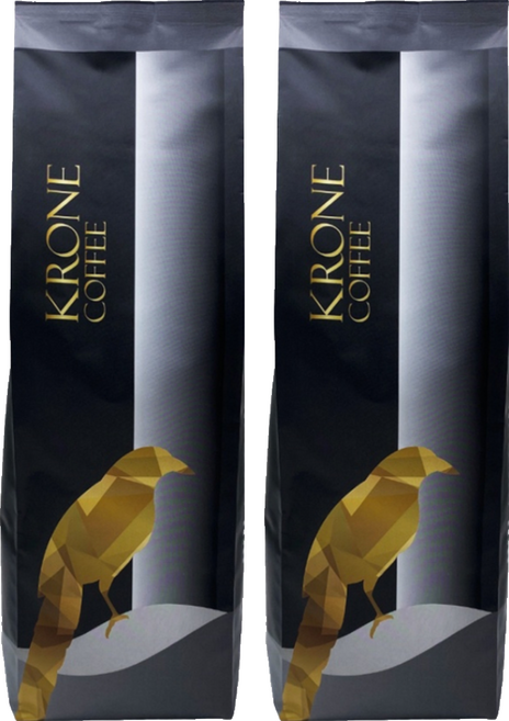 KRONE 皇雀 義式摩格 綜合咖啡豆, 咖啡豆(無研磨), 454g, 2包