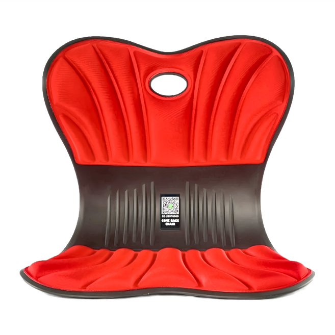 神膚奇肌 護脊矯姿靠背椅, 紅色 + 黑色