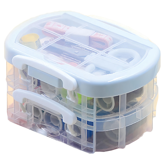 小麥購物 便攜縫紉工具套裝30件組 L557, 淺藍色, 1組