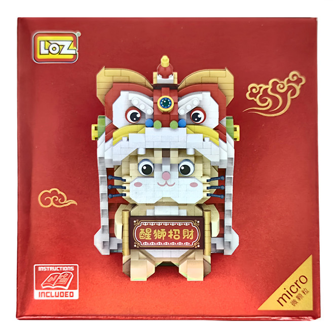 LoZ 微型迷你積木, 醒獅招財, 1盒
