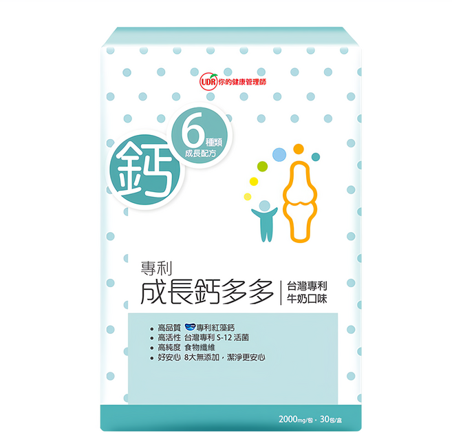 UDR 專利成長鈣多多, 30包, 2g, 1盒