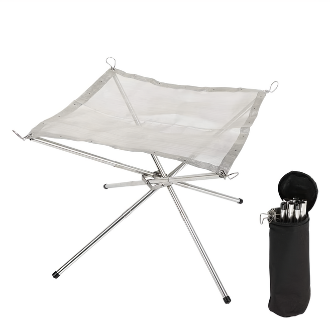 CLS 折疊收納不鏽鋼焚火台 附收納袋, 1組