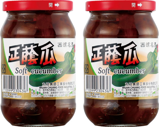 丸莊醬油 正蔭瓜, 380g, 2罐