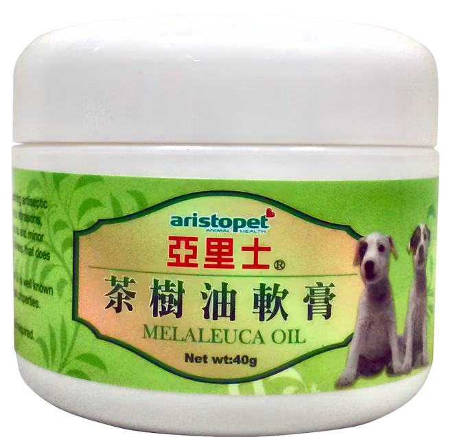 亞里士 茶樹油軟膏 犬適用, 40g, 1罐