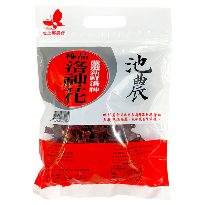 池上鄉農會 洛神花 100g - 台東特產、天然花草茶、無咖啡因, 1入, 1包