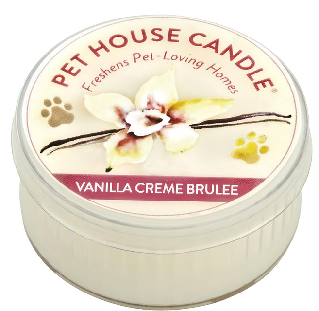PET HOUSE 室內除臭寵物香氛蠟燭 法式烤布蕾, 43g, 1罐