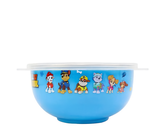 PAW PATROL 汪汪隊立大功 不銹鋼附蓋餐碗, 藍色, 1個