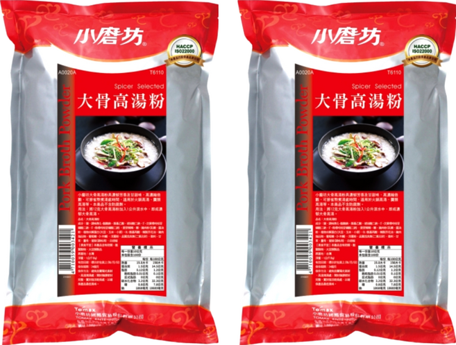 小磨坊 大骨高湯粉, 1kg, 2包