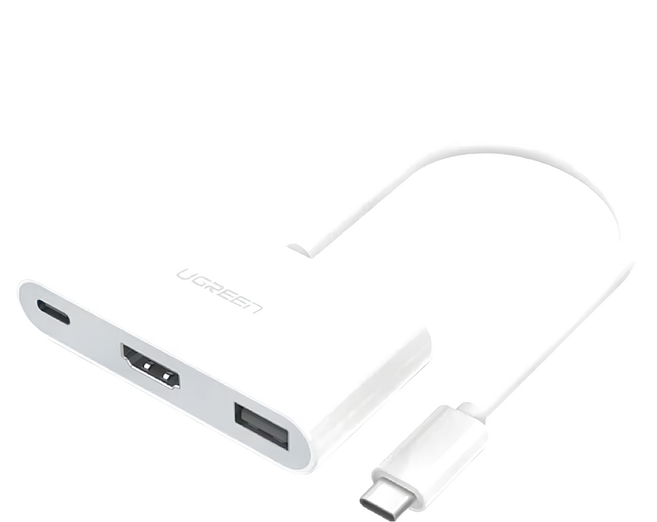 UGREEN 綠聯 USB-C轉HDMI多功能轉接器, US163, 1個