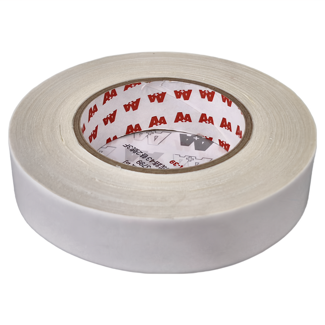 AA 晶裕荃 無痕雙面布膠帶 30mm x 25m, 白色, 1個