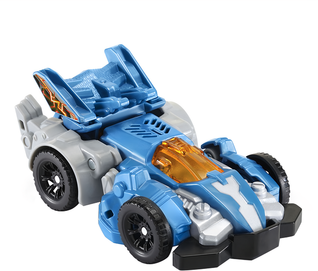 vtech 偉易達 聲光變形恐龍車 附測試電池 542903 16.3 x 11.5 x 16.5cm 三角龍 圖摩爾 適齡3歲以上 262g, 1組