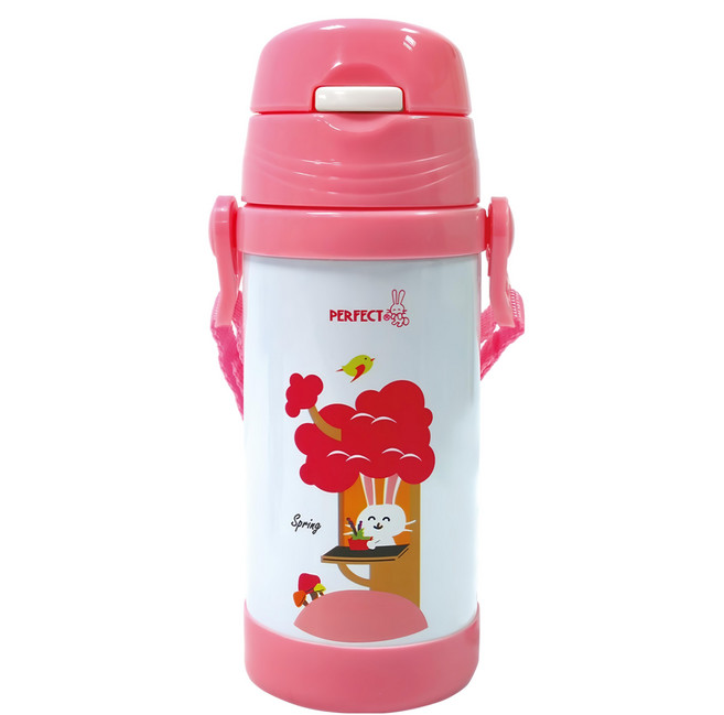 PERFECT 理想 金緻316學生真空杯, 粉紅色, 350ml, 1個