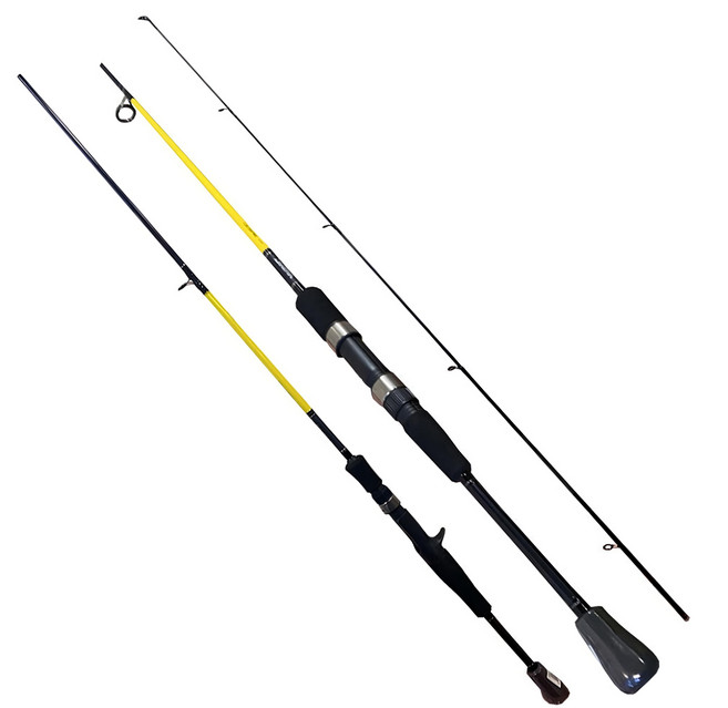 DAIWA 大和 路亞竿 CROSSFIRE, 黑色 + 黃色