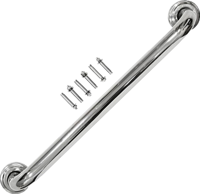 手易坊 不鏽鋼防滑扶手, 1個, 銀色