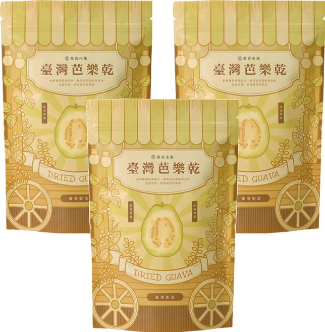 菓青市集 燕巢芭樂乾, 200g, 3包