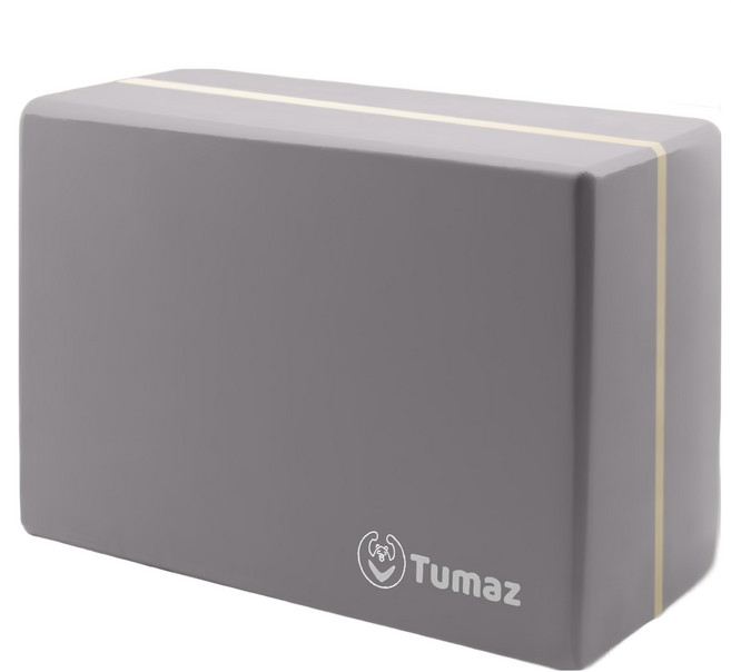 Tumaz 月熊 加重EVA瑜珈磚 50D高密度, 岩灰, 1個