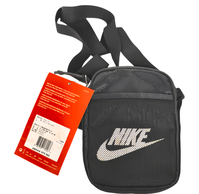 NIKE 耐吉 斜背包 BA5871-010, 黑色, 1個