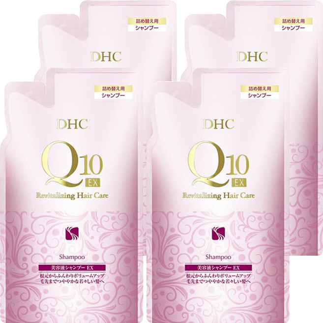 DHC Q10豐盈深層修護洗髮精補充包 EX (Refill) revitalizing hair care, 400ml, 4包