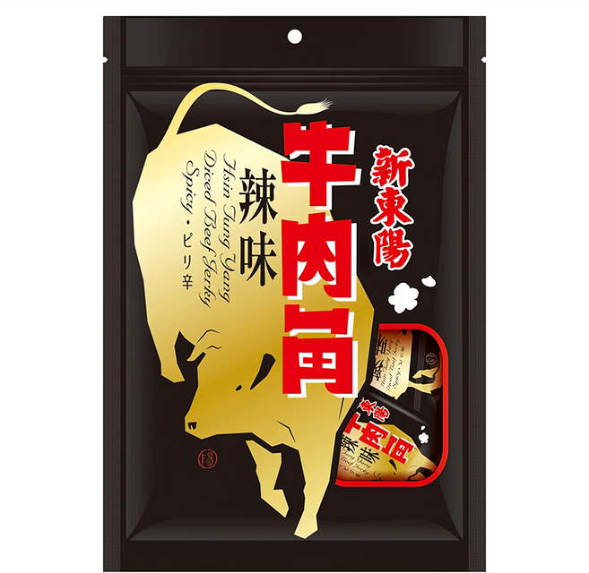 新東陽 牛肉角 辣味, 210g, 1袋